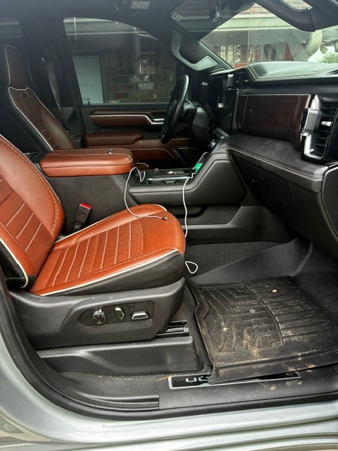GMC Denali interior leather seats