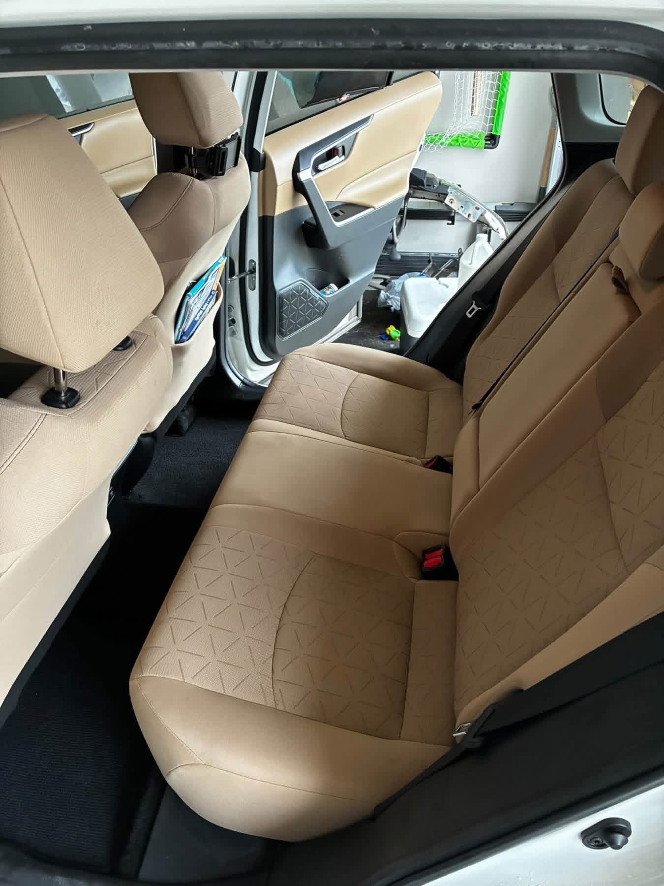 Toyota RAV4 interior after detail — clean rear seats