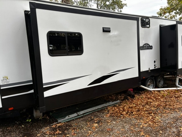Hampton RV clean front entry after washing